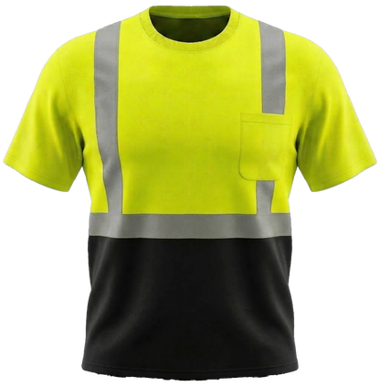 CS-103: ANSI Class 2 Black Bottom SS T-Shirt