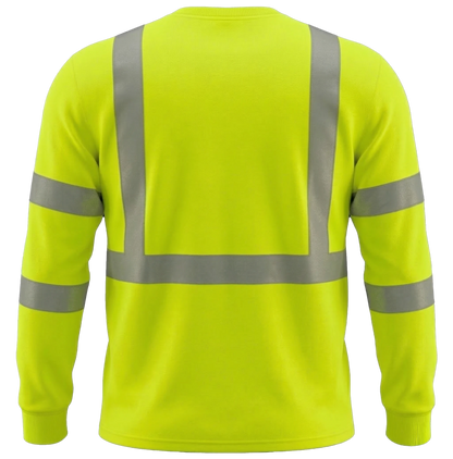 CS-104: ANSI Class 3 Black Bottom LS T-Shirt