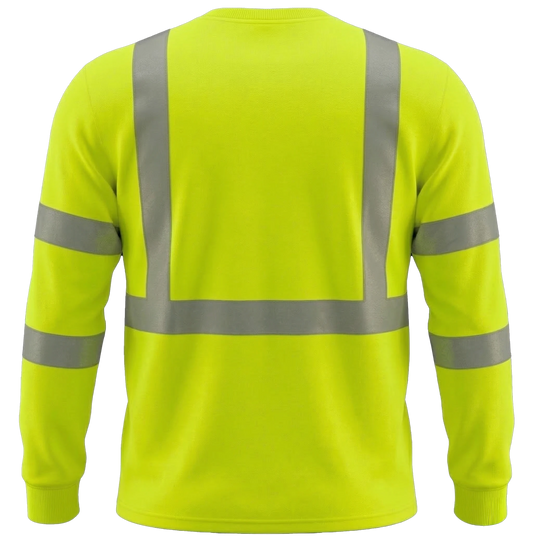 CS-104: ANSI Class 3 Black Bottom LS T-Shirt