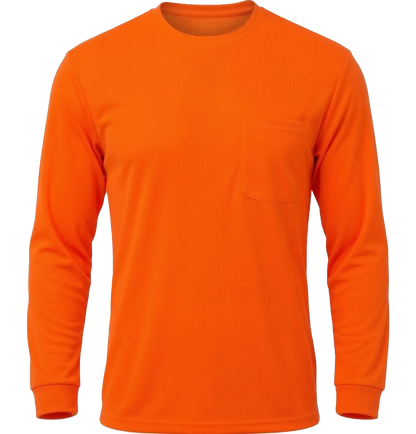 CS-107: NON-ANSI Moisture Wicking Long Sleeve T-Shirt