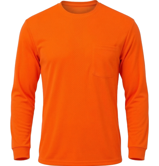 CS-107: NON-ANSI Moisture Wicking Long Sleeve T-Shirt