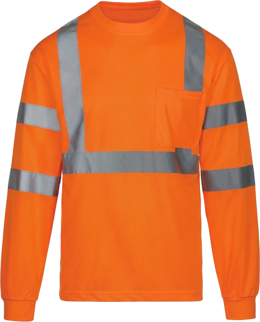 CS-109: ANSI Class 3 Moisture Wicking Long Sleeve T-Shirt