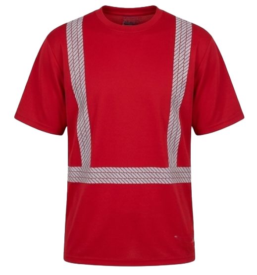 CS-111 & CS-112: Non-ANSI Red and Black Moisture Wicking Long Sleeve T-Shirt