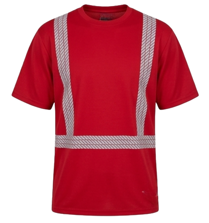 CS-111 & CS-112: Non-ANSI Red and Black Moisture Wicking Long Sleeve T-Shirt