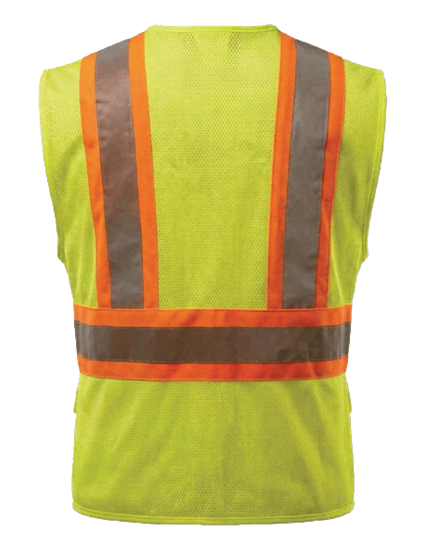 CS-201: ANSI Class 2 6-Pocket Vest Black Bottom
