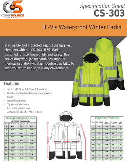 CS-303: ANSI Class 3 Parka Jacket